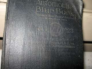 1923 AUTOMOBILE BLUE BOOK NEW ENGLAND TOURING GUIDE  