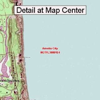 USGS Topographic Quadrangle Map   Amelia City, Florida (Folded 