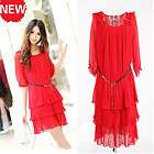   ruffles Short Sleeve Casual formal gown cocktail Dress plus size