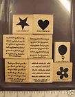 STAMPIN UP HOLIDAY MINIS 8 RUBBER STAMPS DEER DOVE