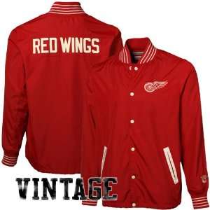   Detroit Red Wings Red Pep Talk Full Button Jacket