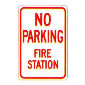  No Parking Fire Station Sign Patio, Lawn & Garden
