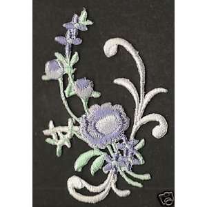  BUY 1 GET 1 FREE   Flowers/Lavender Iron On Applique 