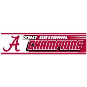  Alabama Crimson Tide 2011 BCS National Champions Bumper 
