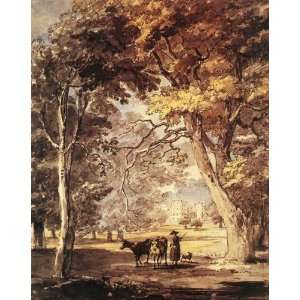    Paul Sandby   24 x 30 inches   Cow­Girl in the Windsor Great Park