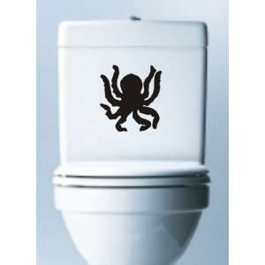  Octopus Toilet Decal Sticker Wall Graphic Ocean Animal 