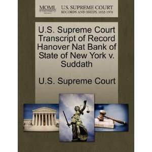  U.S. Supreme Court Transcript of Record Hanover Nat Bank 