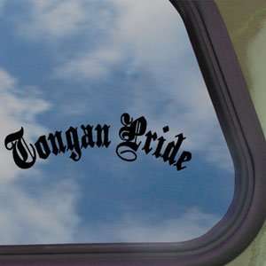 Tongan Pride Black Decal Car Truck Bumper Window Sticker 