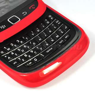 TPU GEL SOFT CASE COVER FOR BLACKBERRY TORCH 9800 RED  