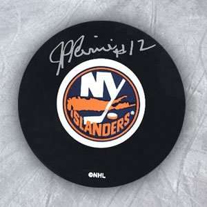  J.P. PARISE New York Islanders SIGNED Hockey Puck Sports 