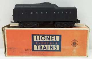 Lionel 2671WX Lionel Lines Whistling Tender EX /Box  