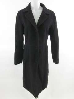 ZARA WOMAN Black Wool Long Winter Coat Sz 8  