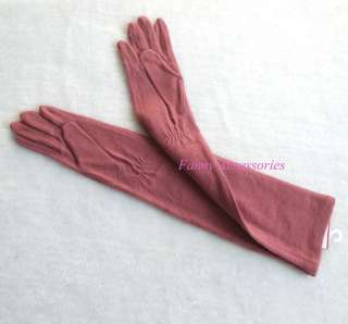   Girls Winter Wool Strech Above Elbow Long Opera Fashion Gloves  