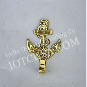  REAL SIMPLEHANDTOOLED HANDCRAFTED BRASS ANCHOR KEY 