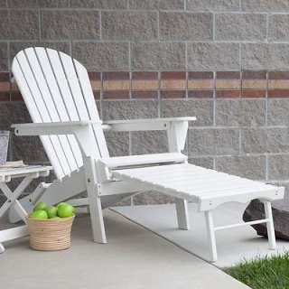 Big Daddy Adirondack Outdoor Patio Deck Chair with Pull Out Ottoman 