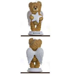  Angel Bear with White Star Figurine Christmas Ornament 
