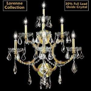   CD3073G Wall Sconce Solid Brass Lead Oxide Crystal