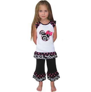 AnnLoren Girls Boutique Minnie Mouse Outfit Clothing  
