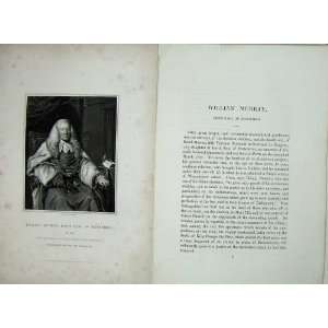 1836 William Murray Earl Mansfield Memoirs Portrait 