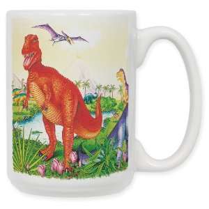  Dinosaurs 15 Oz. Ceramic Coffee Mug