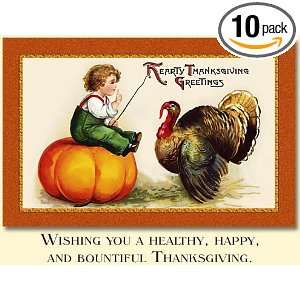  World Christmas Thanksgiving Fun Thanksgiving Cards Pack of 10 Cards 