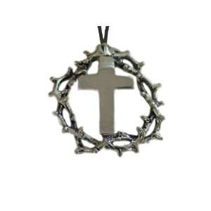   Of Thorns with Cross hand made form Sterling Silver
