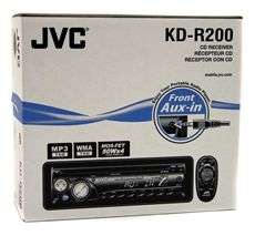JVC KD R200 CAR CD/ PLAYER RADIO STEREO RECEIVER+EQ 046838036415 