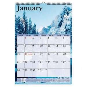  Monthly Wall Calendar,Jan Dec,Scenic Photos,15 1/2x22 3/4 