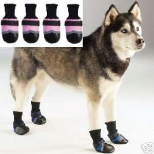  Dog Boots Shoes PINK w/ Black Trim XX LARGE Kitchen 