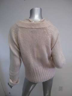   Mara Ballet Pink Sheer Woven Sleeveless Top/Button Down Sweater Set L