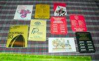 1970S/80S SCHEDULE LOT (9) ASSORTED NCAA INDIANS PACERS  