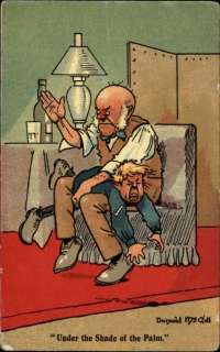 DONALD MCGILL Man Spanking Little Boy ABUSE c1910 Postcard  