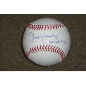 Chris Young Autographed Baseball   Ny Mets Oml Authentic Psa 