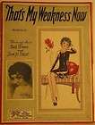 that s my weakness now sheet music 1928 helen kane