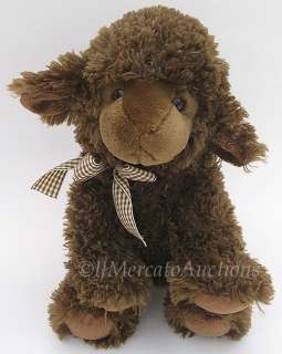 RUSS LAMBERT 27835 Plush Brown LAMB Sheep Stuffed Animal Childs Toy 