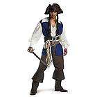 mens pirates of caribbean deluxe jack sparrow costume one day shipping 
