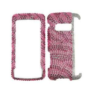   Phone Protector Case Hot Pink and Pink Zebra For LG enV Touch VX11000