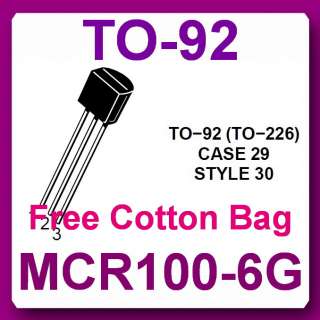 10 X MCR100 MCR100 6 Pb Free RoHS SCR 0.8A 400V ON  