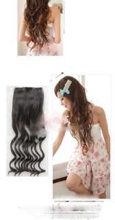 New 1 PCS Women Curl Hair extension clip on clip Synthetic Hairpiece 