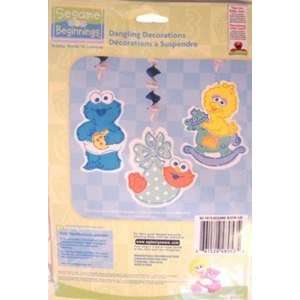 Sesame Street Beginnings Dangling Decorations   3 Count  Toys & Games 