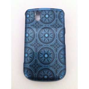 com Blackberry Bold / Tour 9630 Blue Circular Pattern Hard Case Cover 