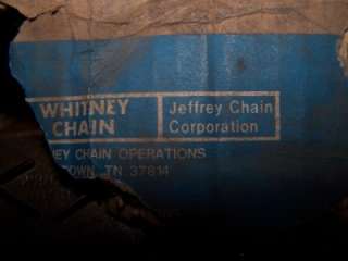 Jeffrey Whitney 140H 2 Cottered Roller Chain 10 Box  