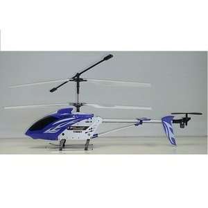  3318 Large Blue RC 3CH,Metal Frame Helicopter, 17 frame 