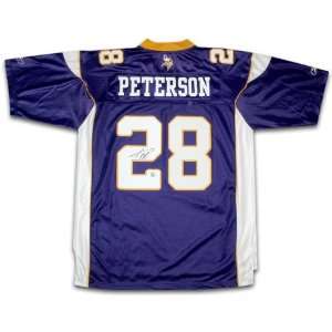   Peterson Signed Jersey   Reebok Purple Swingman