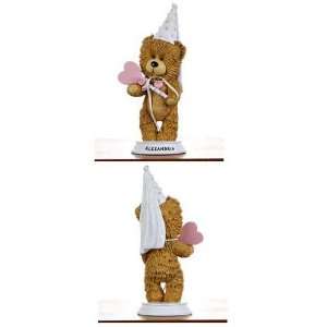  Personalized Princess Bear Figurine Christmas Ornament 