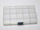 Clear Plastic Box Case 15 compartments Beads Display Storage Container 