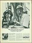 Mony Mutual of New York 1968 print ad / magazine advertisement, oil 