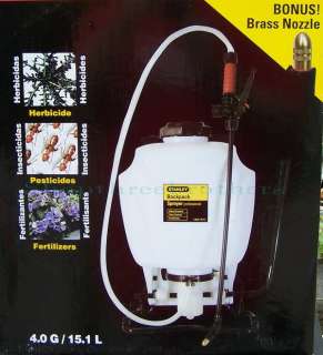 NEW STANLEY FOUR 4 GALLON BACKPACK GARDEN WEED SPRAYER  