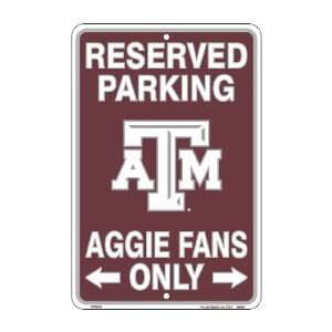  Texas Tech Fans Parking Only Metal Sign 8 x 12 embossed 