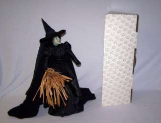 Vintage Wizard of Oz Wicked Witch Porcelain Doll NIB Franklin Mint 